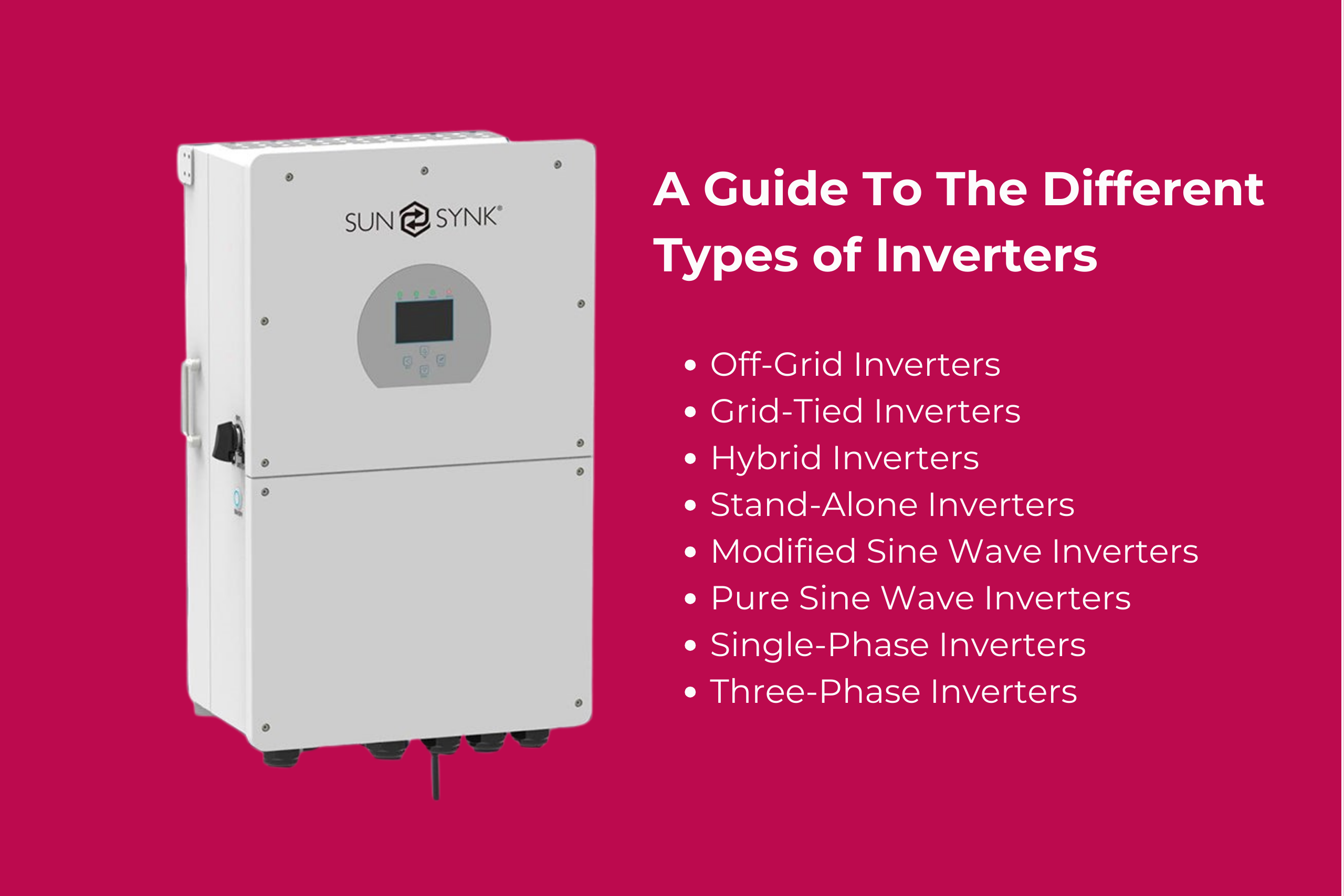 TYPES OF INVERTERS