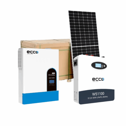 11kva Ecco Hybrid Inverter & 1x 5.1kw Ecco batteries with 8 x 580w Solar Panels incl mounting kit