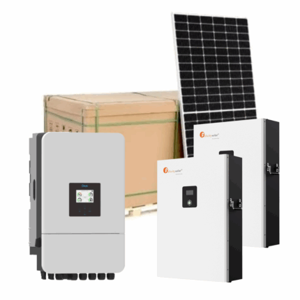 Deye 10Kw Hybrid Inverter & 2 x Felicity 10kw Lithium batteries with 12 x 540w Canadian Solar panels incl. mounting kit