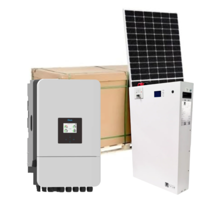 Deye 8Kw Hybrid Inverter & LBSA 10.6 kWh Lithium battery with 12 x 585w JA Solar panels incl. mounting kit